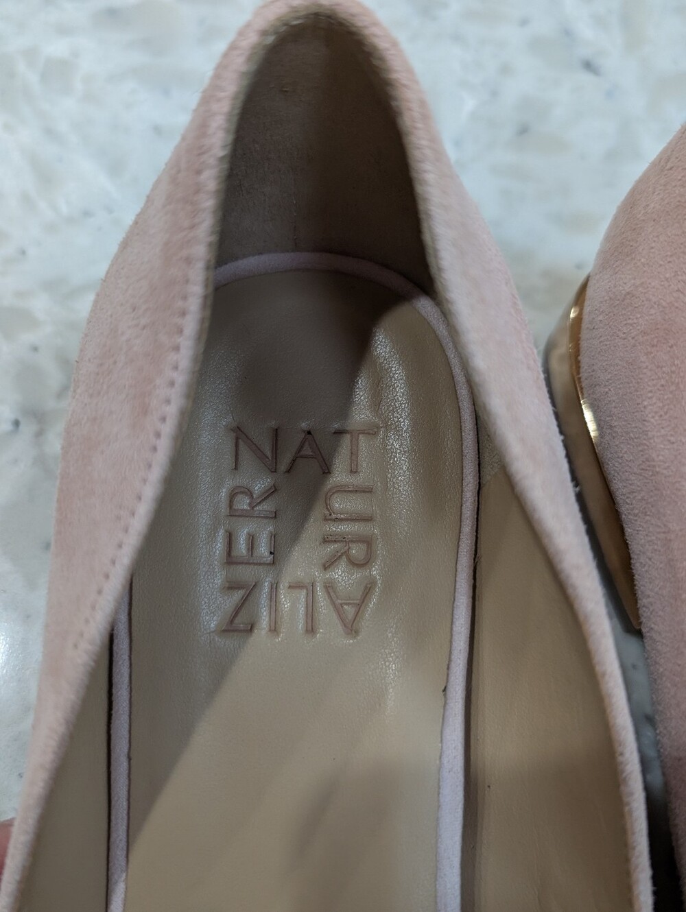 Naturalizer Womens Collette Loafer Suede Flats Pink Dusty Rose 7.5 Wide - Picture 5 of 7